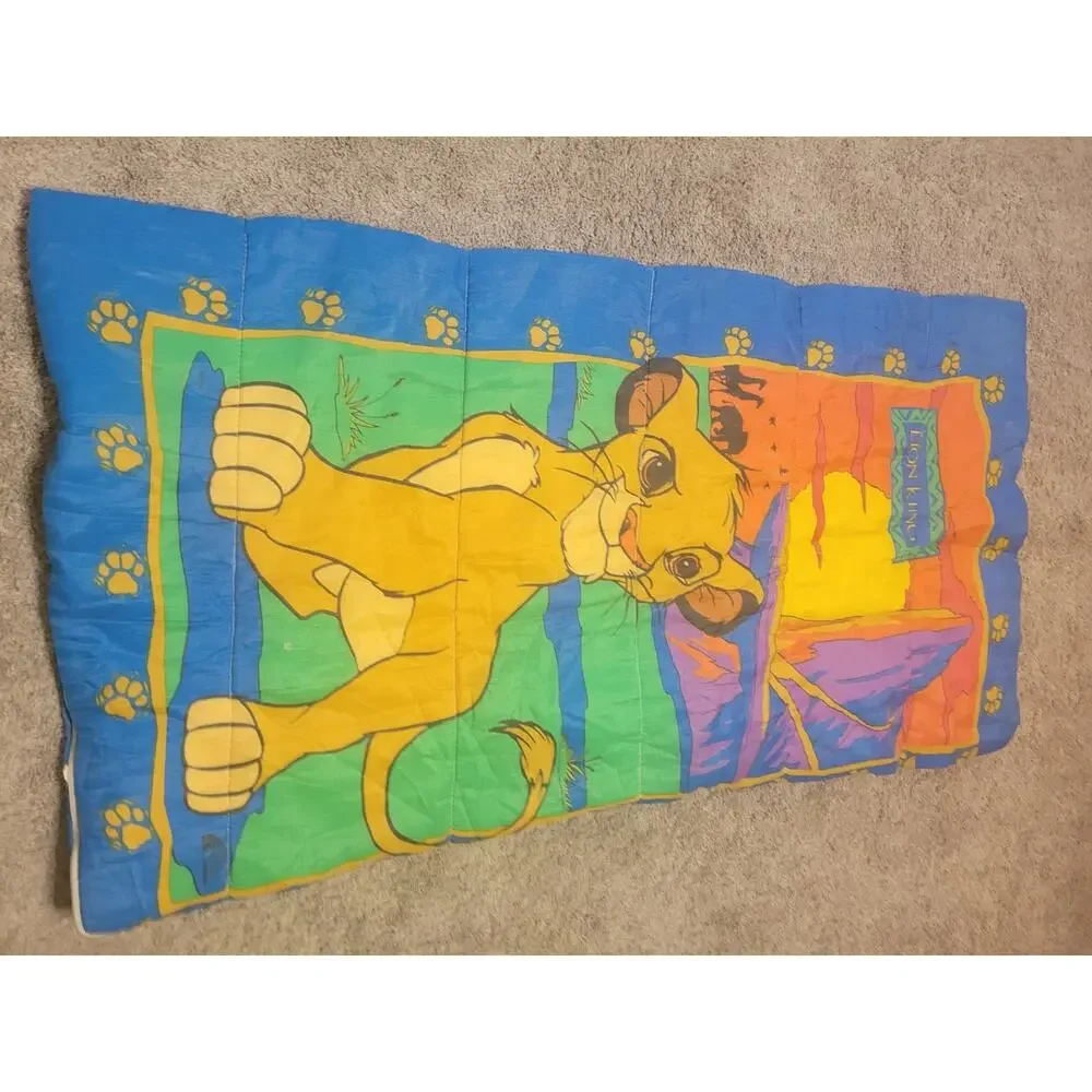 Vintage Disney The Lion King Simba 30x57” Children's Sleeping Bag